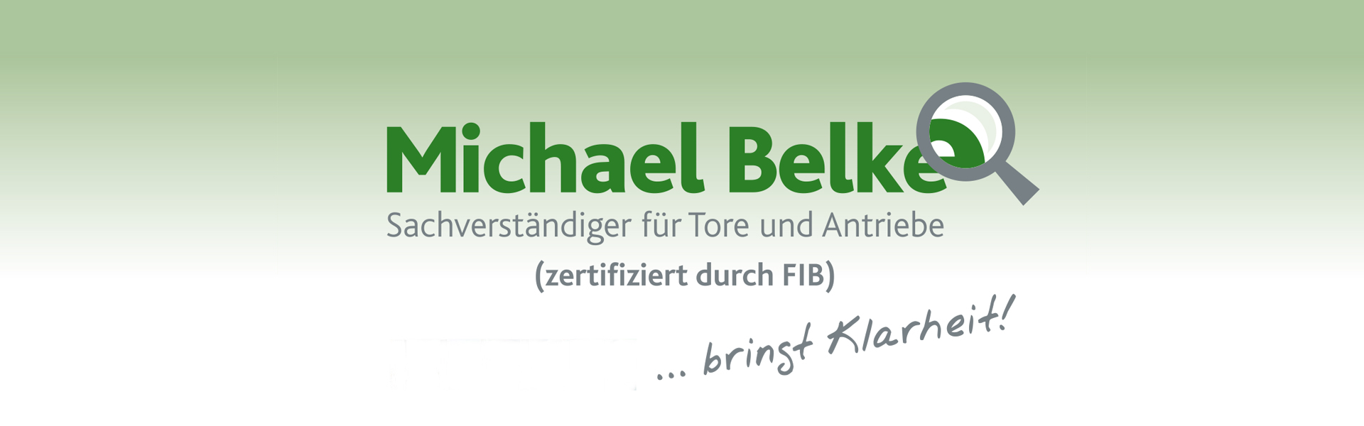 Sachverständiger für Tore & Antriebe – Michael Belke